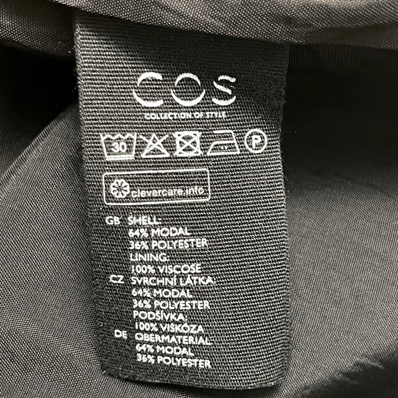 COS Sz 2 Black Sheath Dress - Picture 2 of 5